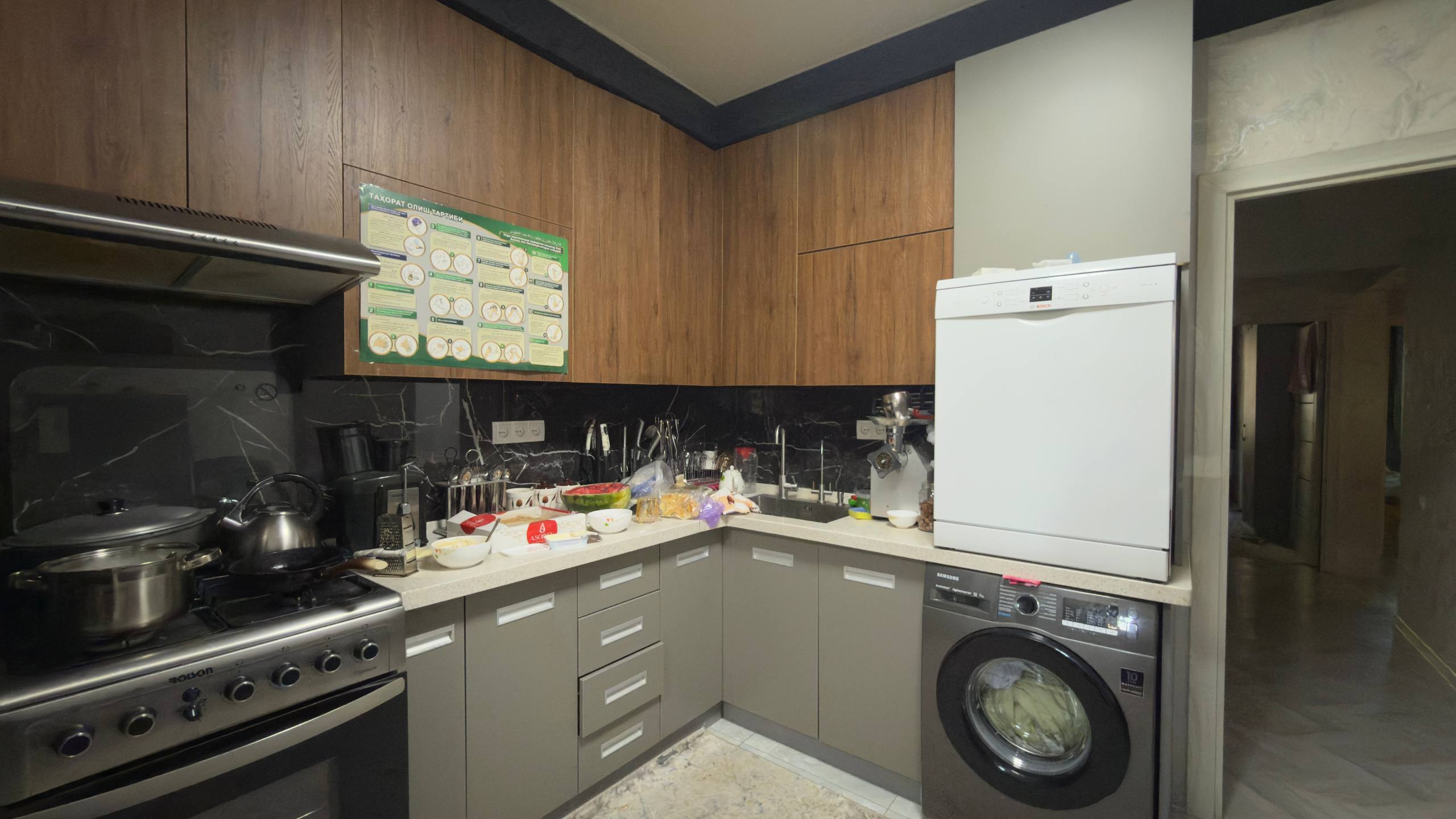 3 xonali, 80 m² — Aviagorodok-22 dahasi, Mashinasozlar metro yonida — Obyekt kodi 5561 — 8-surat